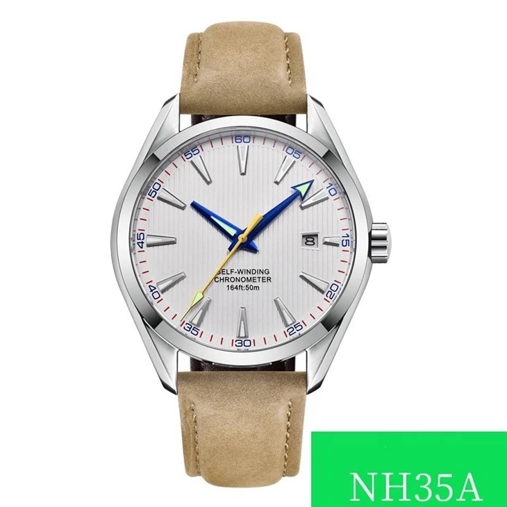Fully Automatic Waterproof Mechanical Men's Watch Diving Sports Transparent Bottom Sapphire Pointer Transparent Bottom Watch
