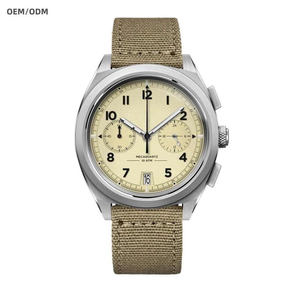 Chronographe personnalisé Mouvement de quartz Mouvement extérieur pour hommes pour le Japon Seiko VK64 Multi - Fonction