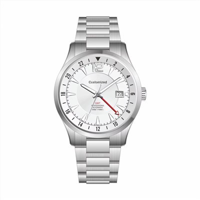 Montre pour hommes GMT à double fuseau horaire automatique de plongée professionnelle 200M