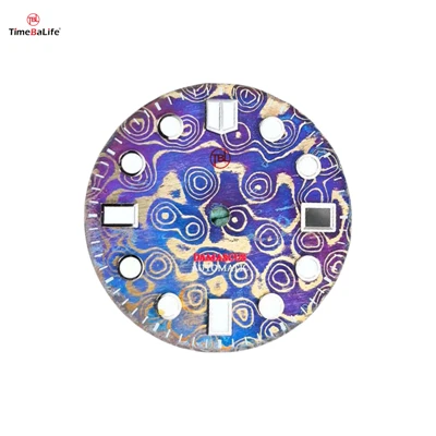 Cadrans de montre en acier Damas sur mesure sur mesure