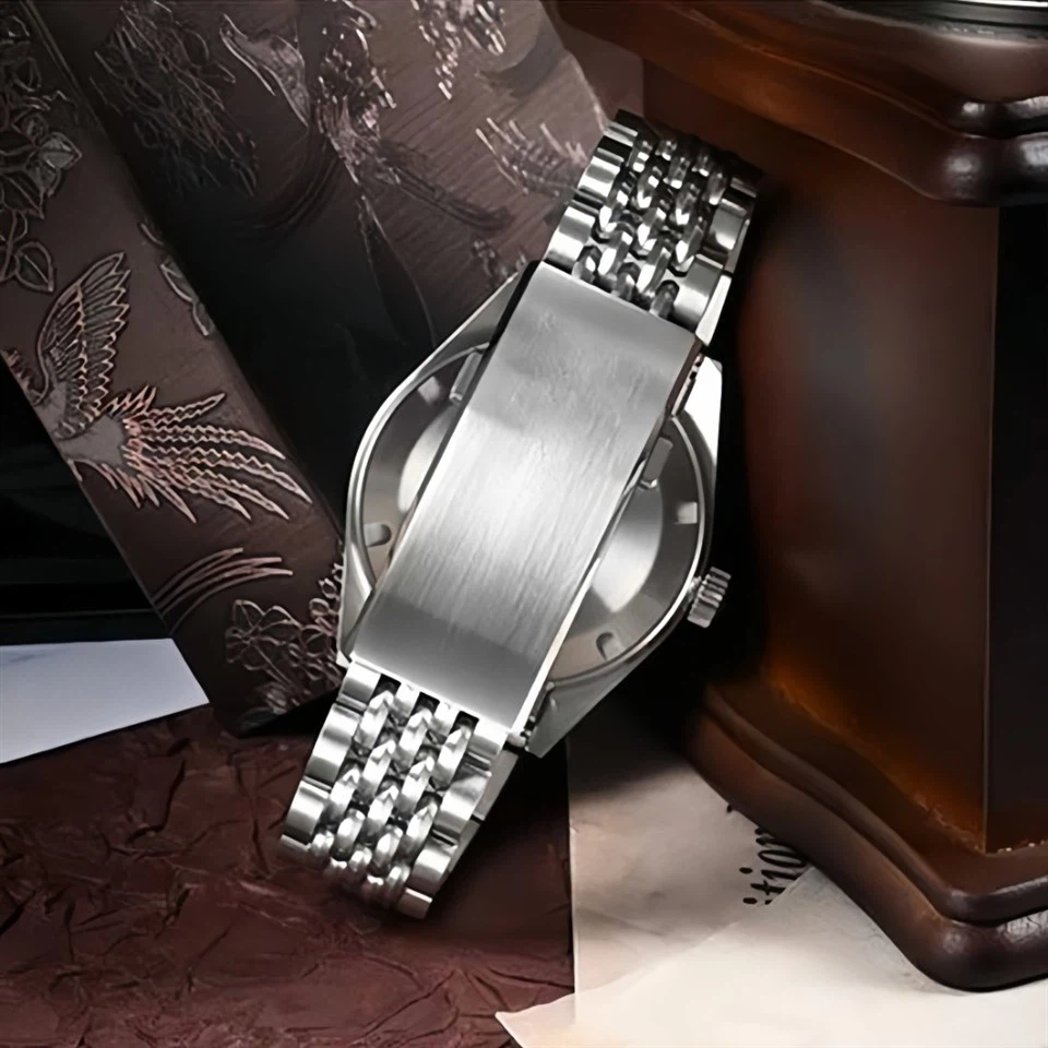 Stainless steel automatic watch