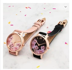Montre élégante en cuir à la mode pour dame en alliage