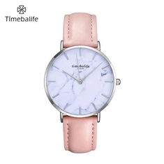 Montre femme classique en cuir